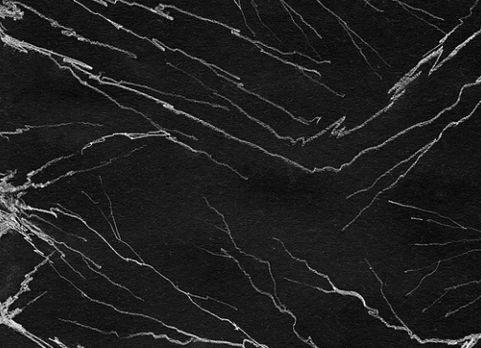 Polished black marble slab