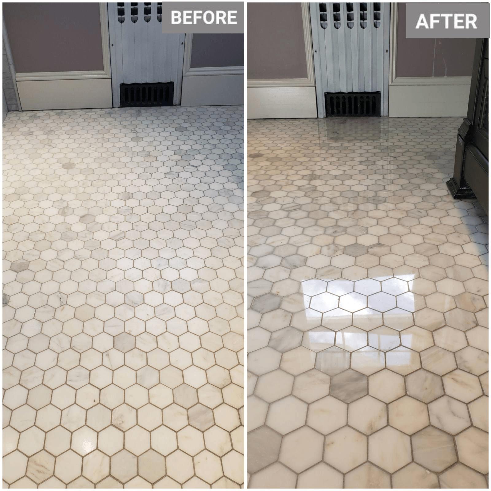 Marble floor restoration gallery image 1