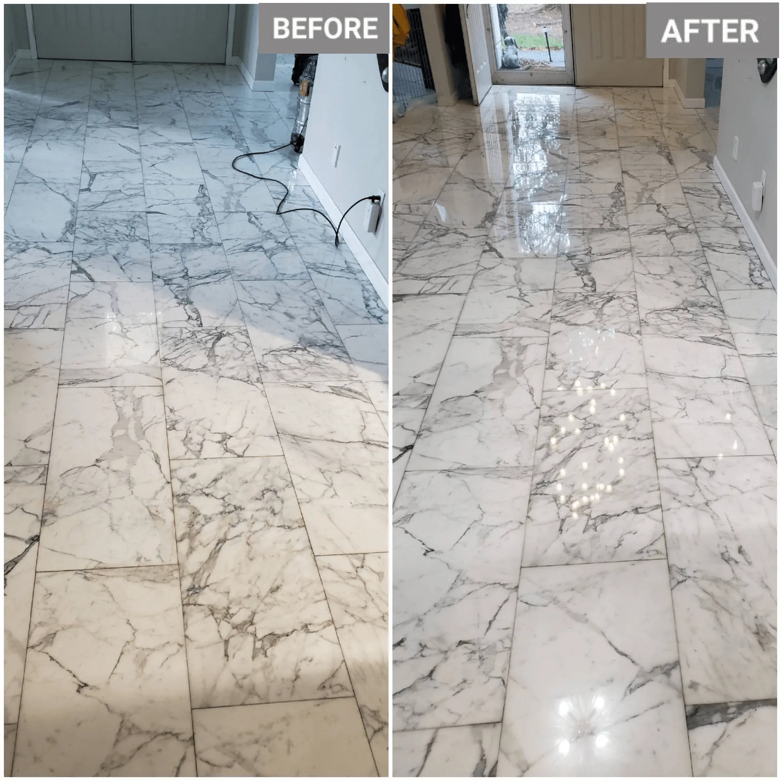 Marble floor restoration gallery image 2